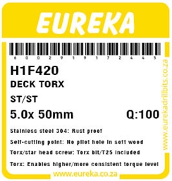 H1F420 - Decking Screw ST/ST Torx -H1F420_label_T